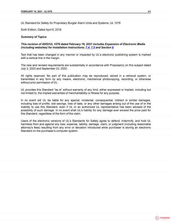UL 1076 PDF UL 1076 PDF